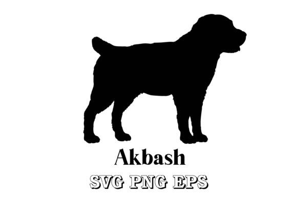 Akbash Dog Silhouette Breeds Vector