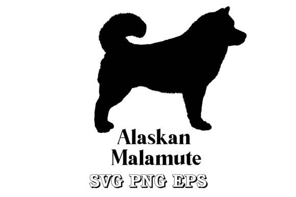 Alaskan Malamute Dog Silhouette Vector: A Designer's Review