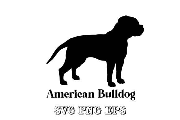 American Bulldog Dog Silhouette: A Designer's Review