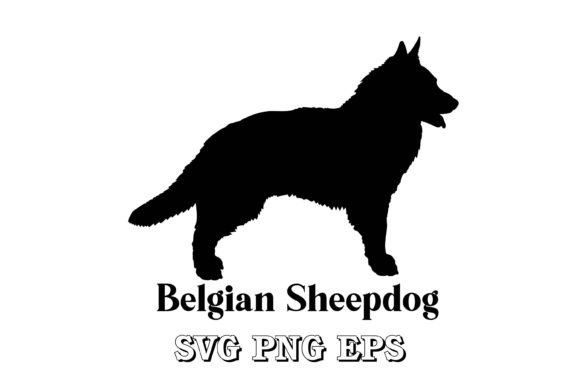 Belgian Sheepdog Dog Silhouette: A Designer's Review for Embroidery
