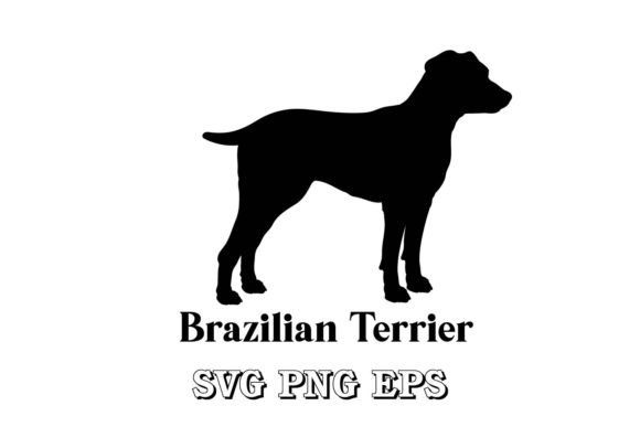 Brazilian Terrier Dog Silhouette Review for Embroidery Projects
