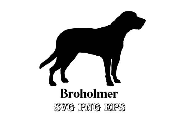 Broholmer Dog Silhouette: A Designer's Review for Embroidery