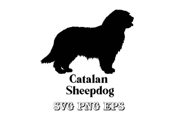 Catalan Sheepdog Dog Silhouette Breeds