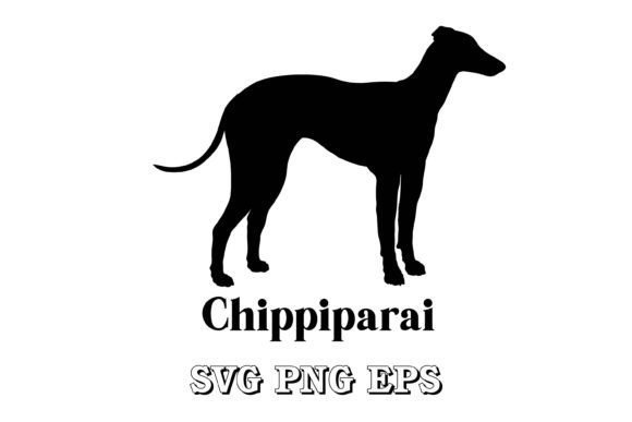 Chippiparai Dog Silhouette for Embroidery