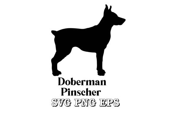Doberman Pinscher Dog Silhouette