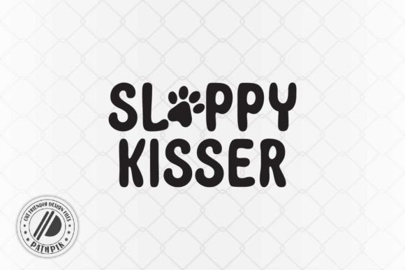 Dog Sloppy Kisser SVG, PNG Cut File Review