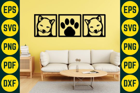 Dog Wall Decor Laser Cut SVG Design 10 Review