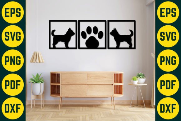 Dog Wall Decor Laser Cut SVG Design 4 Review