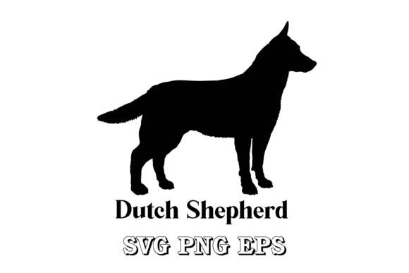Dutch Shepherd Dog Silhouette