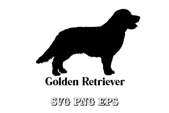 Golden Retriever Dog Silhouette Vector