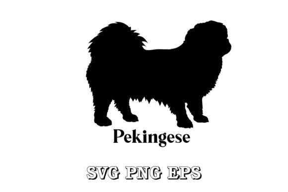 Pekingese Dog Silhouette Vector Review