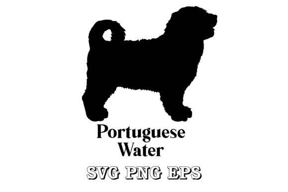 Portuguese Water Dog Silhouette Review for Embroidery Projects