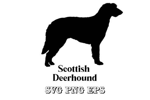 Scottish Deerhound Silhouette Dog Breed
