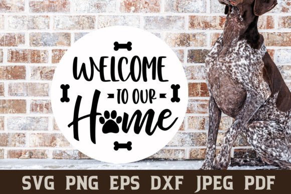 Welcome to Our Home Dog Round Sign: A Designer’s Review